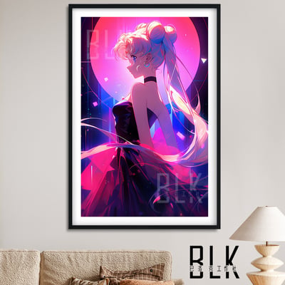 【預購】美少女戰士《粉色美少女》動漫裝飾畫&冰箱貼 X 巴洛克工作室1