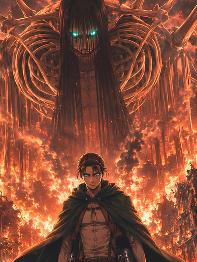 【預購】進擊的巨人《始祖艾倫》動漫裝飾畫 X 星空工作室5