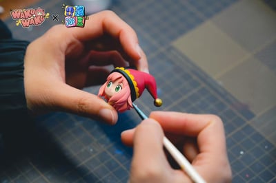 【售罄展示追加請私訊客服@toystationtw】間諜家家酒 系列001 小丑安妮亞 X wakuwaku+雷海冰豆9