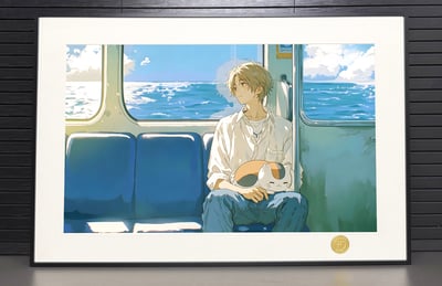 【預購】夏目友人帳《列車夏目》動漫裝飾畫 X H2工作室3