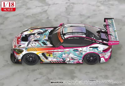 【售罄展示追加請私訊客服@toystationtw】Good Smile 初音未來 AMG 開幕戰痛車 車模 Ver. 再版 X GSC4