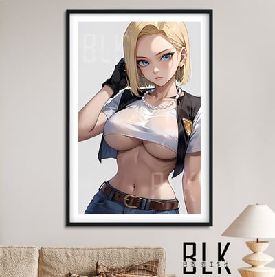 【預購】七龍珠《透衣18號》動漫裝飾畫&冰箱貼 X 巴洛克工作室1