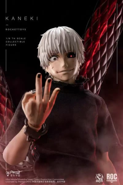 【售罄展示追加請私訊客服@toystationtw】東京喰種 1/6可動人偶 覺醒Ver. ROC-024 金木研 X Rocket Toys+皮樂中國 正版授權7
