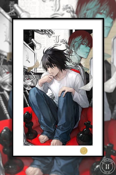 【預購】死亡筆記本《L》動漫裝飾畫 X H2工作室2