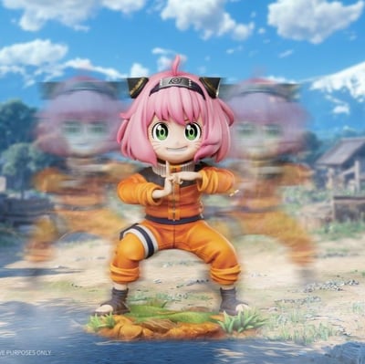 【售罄展示追加請私訊客服@toystationtw】間諜家家酒+火影忍者 雙配色 影分身鳴人安妮亞 X CR工作室1