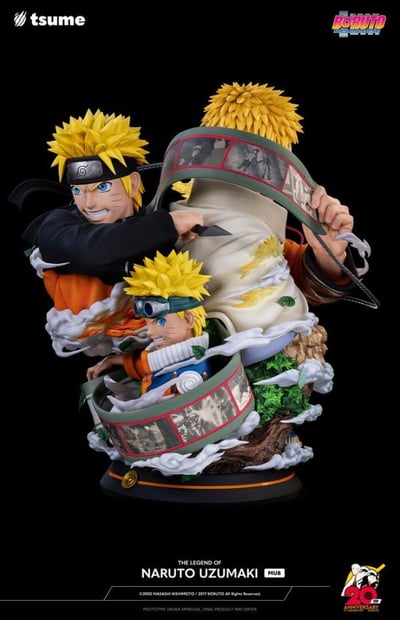 【現貨秒發】火影忍者 疾風傳 火影20周年 漩渦鳴人胸像 X Tsume THE LEGEND OF NARUTO UZUMAKI - MUB3