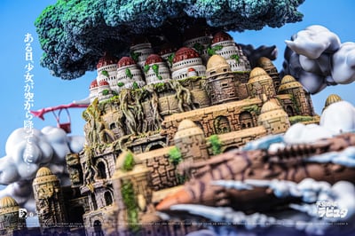 【預購】宮崎駿 收藏級雕像第四彈-天空之城 X 白鹿+黑蟻工作室7