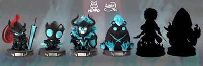 【補款】我獨自升級 坐姿系列第二彈 艾恩&坦克 X Hippo+Lazy2