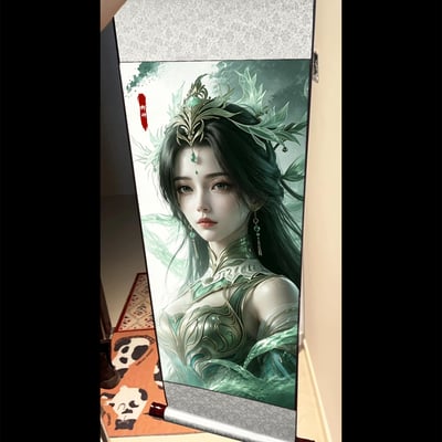 【預購】柳神半身像卷軸畫 X 阿喵畫社4