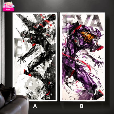 【預購】EVA 墨影-初號機六號機機甲狂潮 高清裝飾畫 X 阿喵畫社1