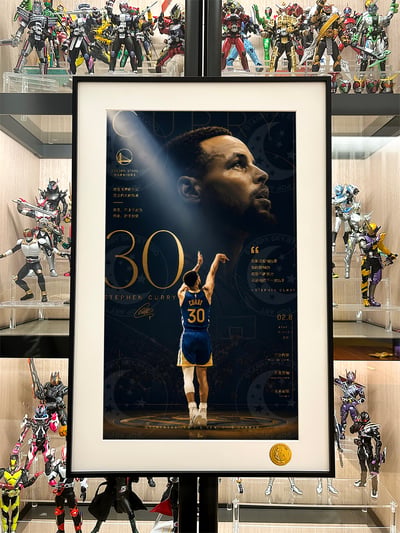 【預購】NBA《投籃Curry》金州勇士裝飾畫 X 星空工作室2