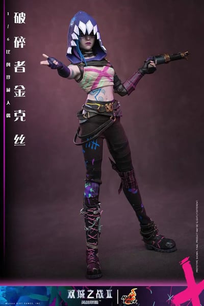 【預購】《英雄聯盟:雙城之戰II》TMS183 破碎者金克絲 X HotToys9