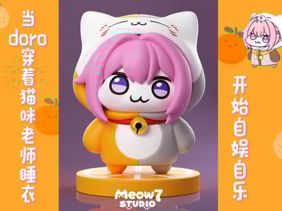 【預購】勝利女神：妮姬 睡衣版 DOROcos貓咪老師 X Meow7喵奇妙妙屋3