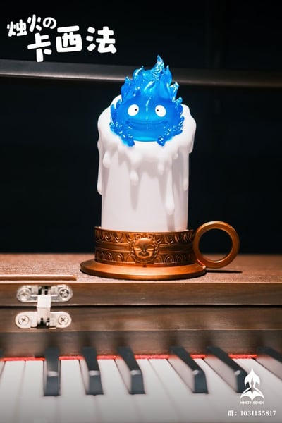 【現貨秒發】宮崎駿 卡西法 Calcifer 可亮燈雕像 X 玖柒NINETY SEVEN STUDIO7