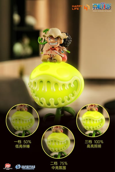 【現貨秒發】海賊王 騙人布 捏捏撒謊布 觸控小夜燈 X HAPPY LIFE 正版授權5