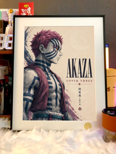 【預購】鬼滅之刃 無限城篇《鬼月-猗窩座》裝飾畫 X 星空工作室4