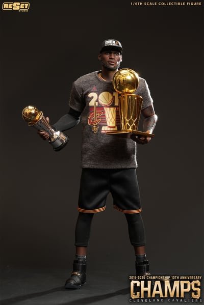 【預購】NBA 十周年紀念版 1/6收藏級可動人偶套裝 RS騎士奪冠詹姆斯 X Reset-Studio11