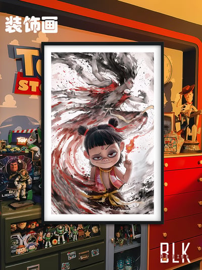 【預購】魔童鬧海 《哪咤/敖丙》遊戲動漫裝飾畫&冰箱貼 X 巴洛克工作室4