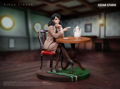 【售罄展示追加請私訊客服@toystationtw】進擊的巨人-喝茶皮克 X Cedar-Studio18