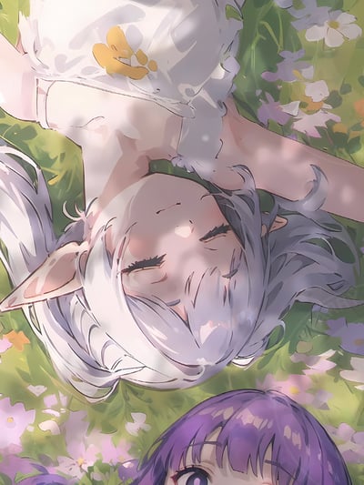 【預購】葬送的芙莉蓮《草坪芙莉蓮菲倫》裝飾畫 X 星空工作室5
