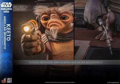 【預購】星際大戰《曼達洛人與古古》可動 LMS018 基托 安澤爾機器人專家 X HotToys(HT)8