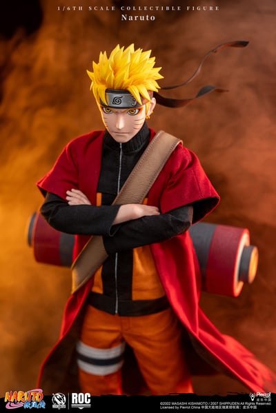 【售罄展示追加請私訊客服@toystationtw】《火影忍者 疾風傳》仙人模式Ver. 1/6可動人偶-漩渦鳴人 X Rocket Toys 正版授權5