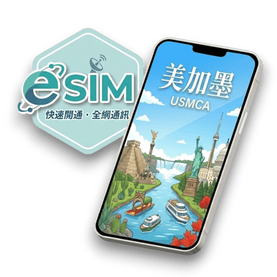 【美加墨】虛擬 eSIM（24H自動發貨）1