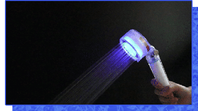 SF-980 一鍵止水自動發光LED淨水蓮蓬頭2