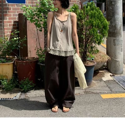 薄料繭型褲 ( 3色 )12