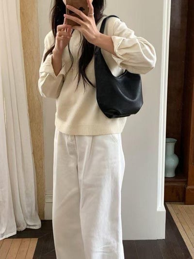 立體摺感肩背包 ( 3色 )3