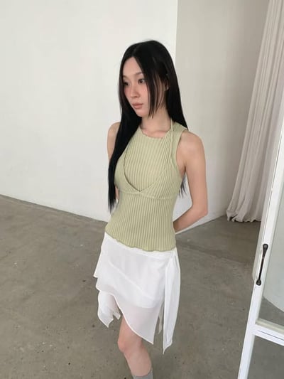 坑條造型背心  ( 3色 )3