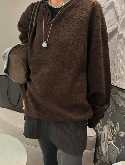 UNISEX亨利領毛衣 ( 4色 / 少量現貨 )6