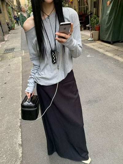 設計師極簡雙墜飾滑扣項鍊5