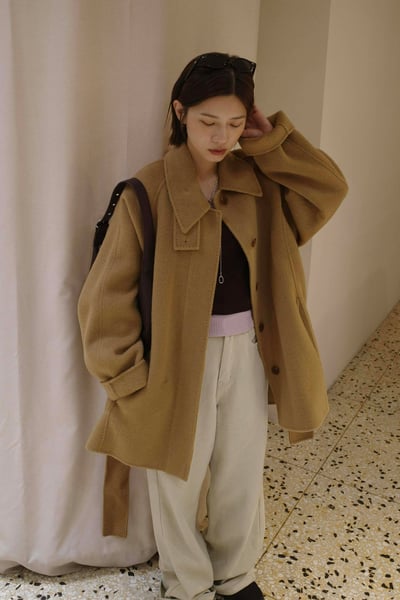 斜挖領薄長袖 ( 4色 )5