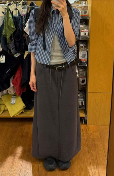 褲耳造型棉裙 ( 2色 / 少量現貨 )18