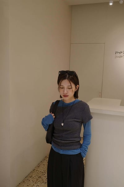 銀色墜飾黑繩長鍊 ( 少量現貨 )3