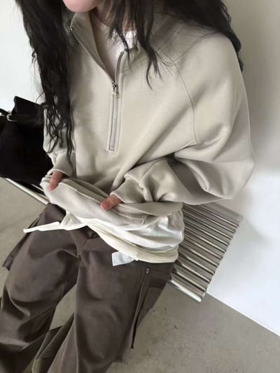 立領拉鍊大學TEE ( 6色 )1