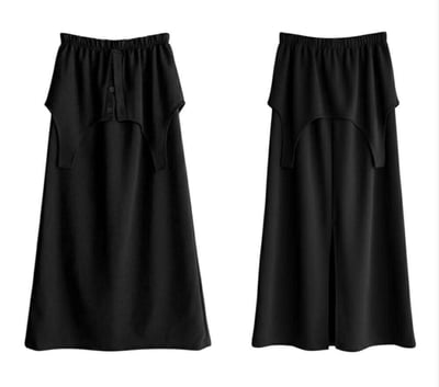 假兩件層次造型棉裙 ( 2色 )19