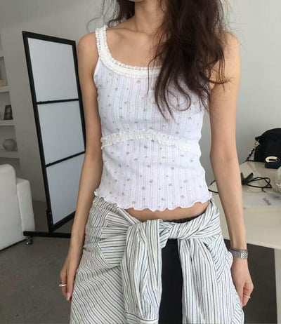 南法感小碎花背心 ( 2色 )10