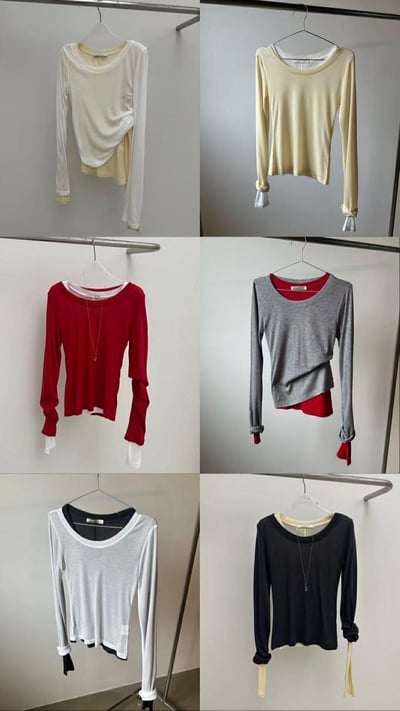 天絲長袖上衣 ( 6色 )24