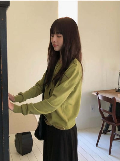 多WAY圓領排釦針織上衣 ( 6色 / 少量現貨 )1