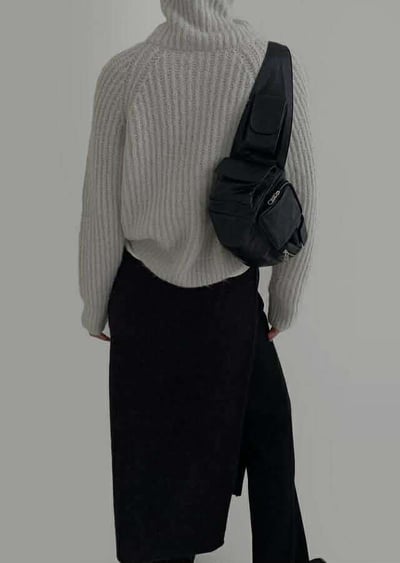 拉鍊半領織紋毛衣 ( 3色 )16