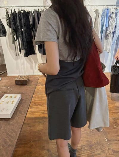 小釦環西裝5分褲 ( 2色 / 少量現貨 )20