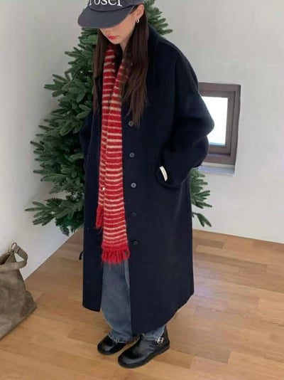 流蘇條紋配色圍巾 ( 5色 / 少量現貨 )3