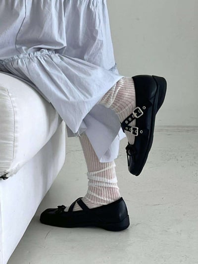 交叉帶芭蕾舞鞋16