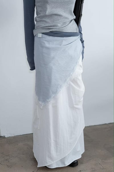 拼接蕾絲三角巾 ( 3色 )11