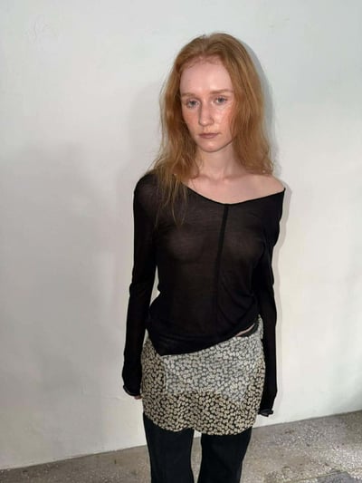 早春多色彈性透膚衫 ( 5色 )11