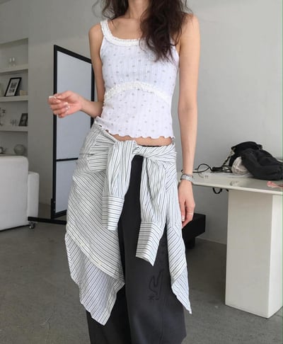 南法感小碎花背心 ( 2色 )8