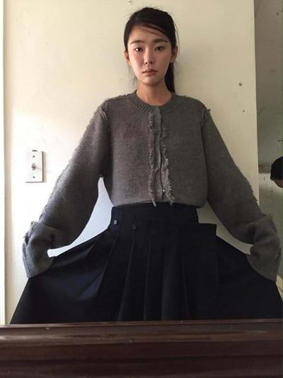 鬚鬚造型圓領針織杉 ( 3色 / 少量現貨 )8