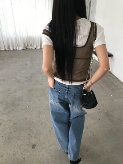 V領透紗背心 ( 3色 )7